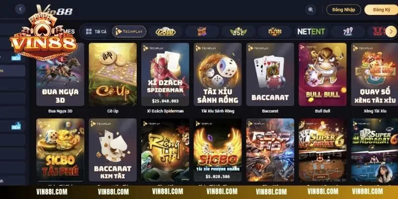 Chất lượng của các tựa game tại VIN88 là một điều không cần phải bàn cãi